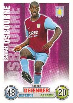 Isaiah Osbourne Aston Villa 2007/08 Topps Match Attax #23
